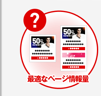 最適なページ情報量
